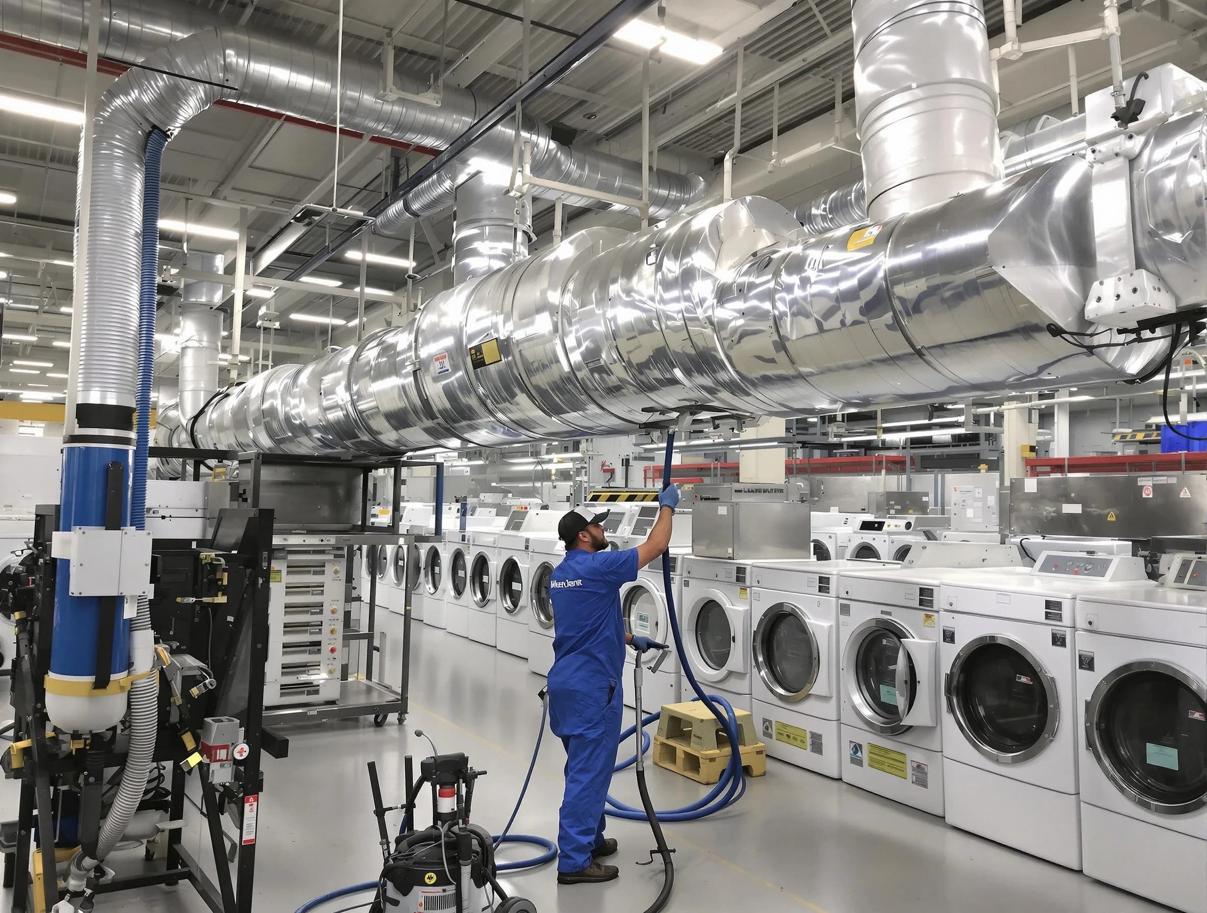 Sylacauga Dryer Vent Cleaning team performing heavy-duty industrial dryer vent cleaning in Sylacauga